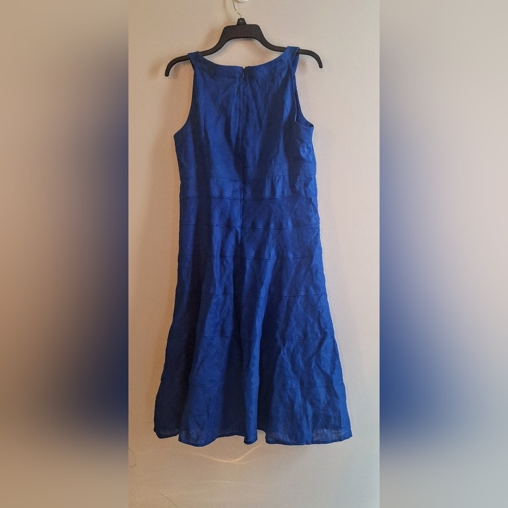 Nwot Jones New York Royal Blue Linen Dress